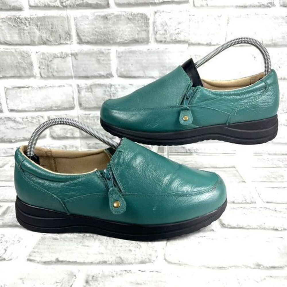 Dr. Scholls 902337 Women's 10 Wide Green Comfort Loafers Air-Pillo E4H-PY